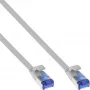InLine Patchkabel επίπεδο, U/FTP, Cat.6A, TPE χωρίς αλογόνα, γκρι, 1,5m