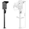 InLine Universal Wallbox-Ständer με βάση καλωδίου φόρτισης EV, μαύρο