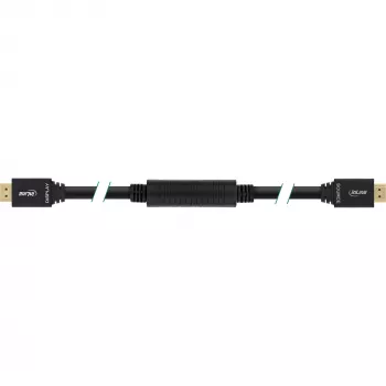 InLine καλώδιο High Speed HDMI με Ethernet, ενεργό, M/M, μαύρο, επιχρυσωμένες επαφές, 40 m