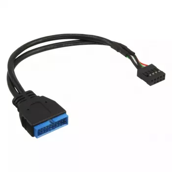 InLine καλώδιο εσωτερικού USB header USB 2.0 σε 3.0 33449I