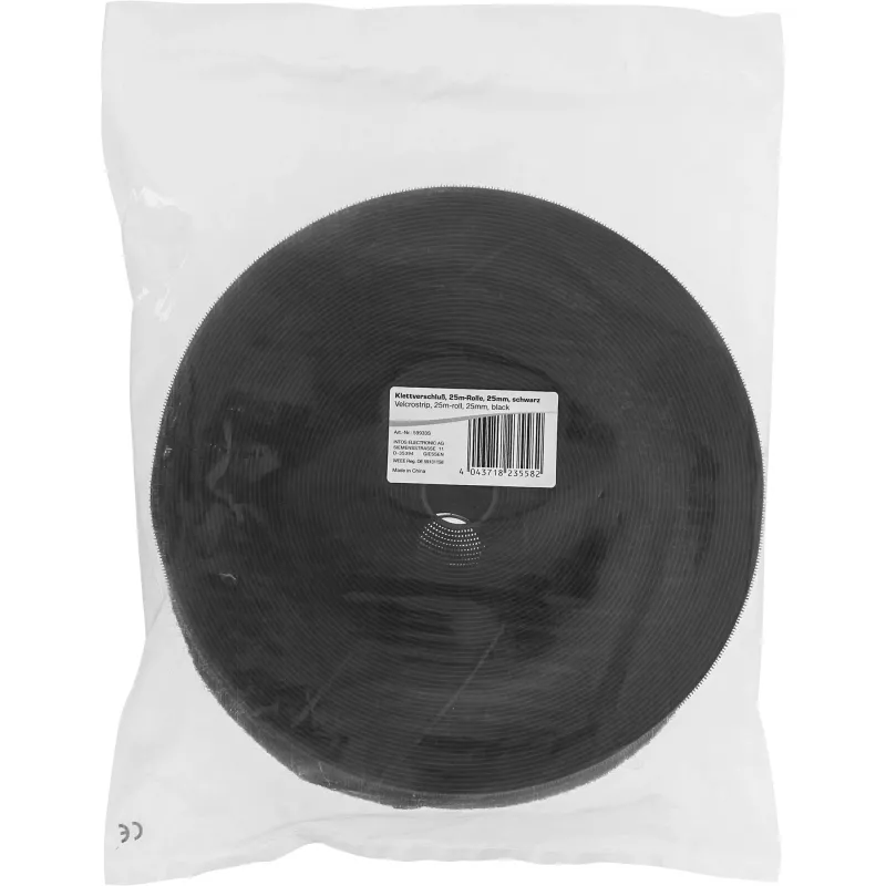 InLine δεματικό καλώδιο με ταινία Velcro 25 mm μαύρο 25 m
