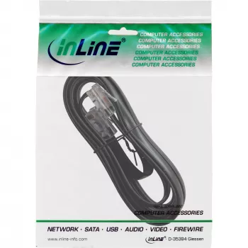InLine Καλώδιο ISDN RJ45 αρσενικό αρσενικό 8P8C 20m μαύρο