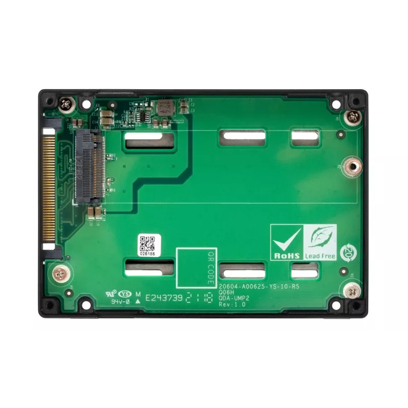 QNAP - QDA-UMP4 - Προσαρμογέας διασύνδεσης - M.2 - PCIe 4.0 x4 (NVMe) - U.2