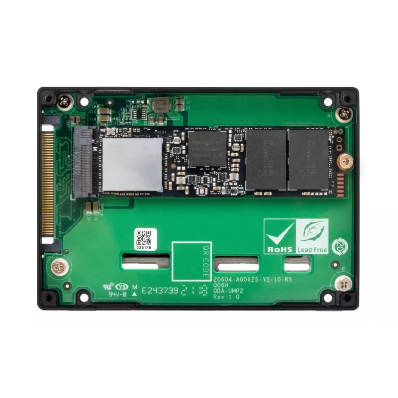 QNAP - QDA-UMP4 - Προσαρμογέας διασύνδεσης - M.2 - PCIe 4.0 x4 (NVMe) - U.2