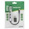 InLine USB OTG αναγνώστης καρτών & 3-Port USB 2.0 Hub για SDXC & microSD + προσαρμογέας