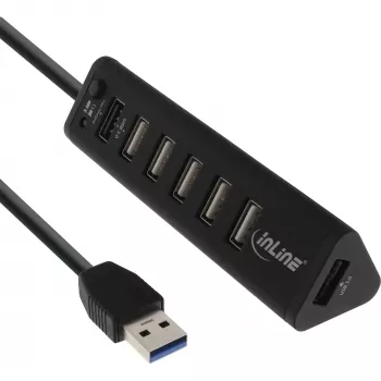 USB Hub InLine Smart Hub 7 Port USB 3.0 & 2.0 με θύρα ταχείας φόρτισης