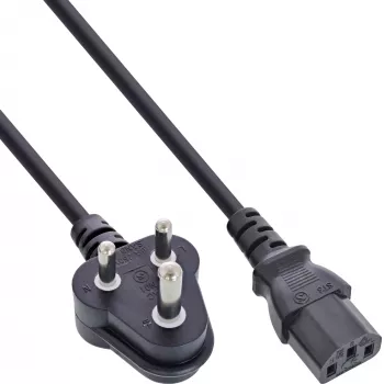 InLine B-16652R Power Cable, South Africa Type D 5A to C13, 1.8 m, 35-Piece Bulk Pack