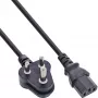 InLine B-16652R Power Cable, South Africa Type D 5A to C13, 1.8 m, 35-Piece Bulk Pack