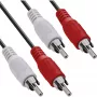 InLine καλώδιο ήχου 2x Cinch M/M 5m μαύρο βύσμα αρσενικό επιχρυσωμένο
