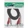 InLine καλώδιο ήχου 2x Cinch M/M 5m μαύρο βύσμα αρσενικό επιχρυσωμένο