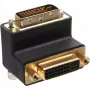 InLine DVI-I-Adapter 90° γωνιακός ψηφιακός + αναλογικός 24+5 βύσμα αρσενικό/υποδοχή θηλυκή μαύρο