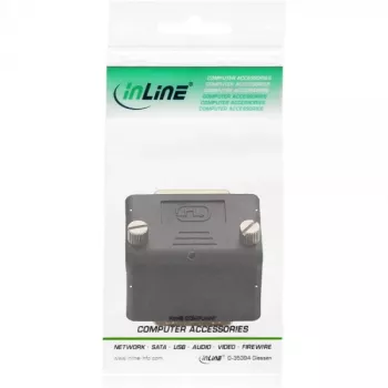 InLine DVI-I-Adapter 90° γωνιακός ψηφιακός + αναλογικός 24+5 βύσμα αρσενικό/υποδοχή θηλυκή μαύρο