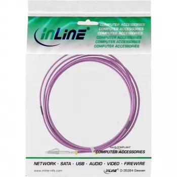 InLine Καλώδιο οπτικής ίνας duplex LC/LC 50/125µm OM4 3m