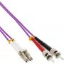Καλώδιο οπτικής ίνας duplex InLine 88502P 2m LC/ST 50/125µm OM4