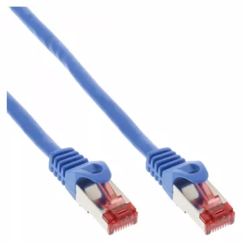 InLine Καλώδιο δικτύου S/FTP PiMF Cat.6 250MHz PVC χαλκός μπλε 0,25m
