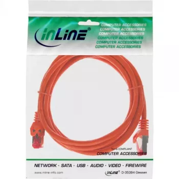 InLine Καλώδιο δικτύου S/FTP PiMF Cat.6 250MHz PVC χαλκός πορτοκαλί 0,3m