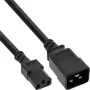 InLine καλώδιο προσαρμογέα τροφοδοσίας, IEC-60320 C20 σε C13, 3x1,5mm², max. 10A, 0,5m