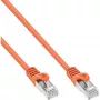 InLine Καλώδιο Patch SF/UTP Cat.5e πορτοκαλί 0,5 m
