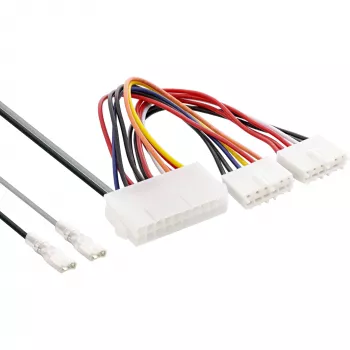 InLine εσωτερικός προσαρμογέας τροφοδοσίας 20-Pin ATX-NT σε P8/P9 AT-Mainboard + διακόπτης 20/0,80m