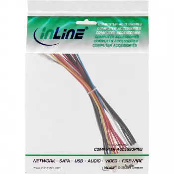 InLine εσωτερικός προσαρμογέας τροφοδοσίας 20-Pin ATX-NT σε P8/P9 AT-Mainboard + διακόπτης 20/0,80m