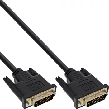 InLine καλώδιο DVI-D, Premium, 24+1 M/M, Dual Link, επιχρυσωμένο, 2m