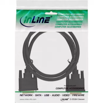 InLine καλώδιο DVI-D, Premium, 24+1 M/M, Dual Link, επιχρυσωμένο, 2m
