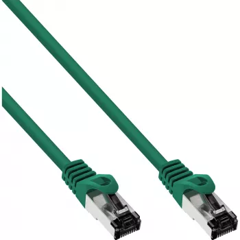 InLine Patchkabel, S/FTP (PiMf), Cat.8.1, 2000MHz, χωρίς αλογόνα, πράσινο, 10m