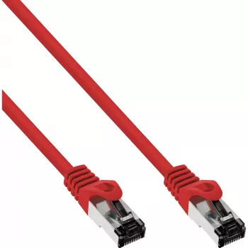 InLine Patchkabel, S/FTP (PiMf), Cat.8.1, 2000MHz, χωρίς αλογόνα, κόκκινο, 7,5m