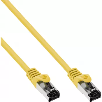 InLine Patchkabel, S/FTP (PiMf), Cat.8.1, 2000 MHz, χωρίς αλογόνα, κίτρινο, 1 m
