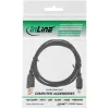 InLine καλώδιο USB 2.0 Mini, βύσμα Type-A / βύσμα Mini-B (5 ακίδων), μαύρο/χρυσό, 5 m