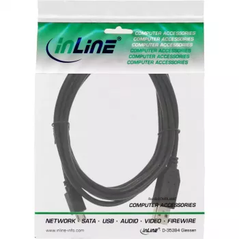 InLine καλώδιο Micro-USB 2.0, βύσμα USB Type-A / βύσμα Micro-B, μαύρο, 3m