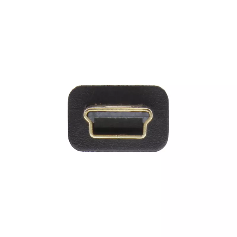 InLine καλώδιο USB 2.0 Mini, βύσμα Type-A / βύσμα Mini-B (5 ακίδων), μαύρο/χρυσό, 3 m