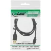 InLine καλώδιο Micro-USB 2.0, βύσμα USB Type-A / βύσμα Micro-B, μαύρο, 1 m
