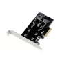 Conceptronic EMRICK 2-in-1 M.2 SSD PCIe προσαρμογέας SATA AHCI NVMe