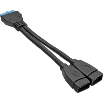 InLine USB 3.0 καλώδιο προσαρμογέα εσωτερικό 2x USB Type-A υποδοχή / header motherboard