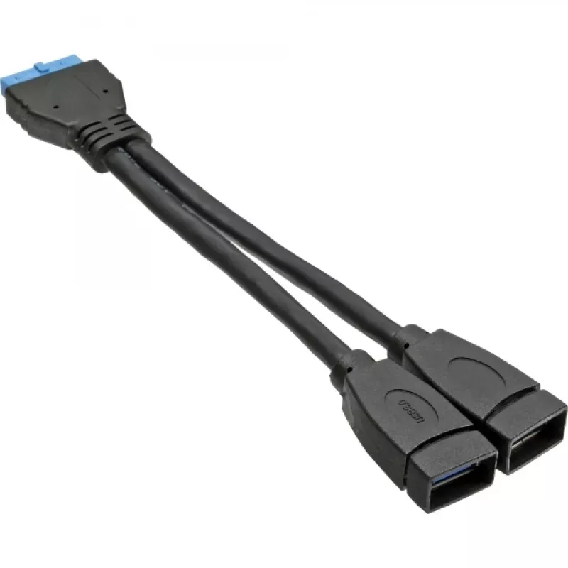 InLine USB 3.0 καλώδιο προσαρμογέα εσωτερικό 2x USB Type-A υποδοχή / header motherboard