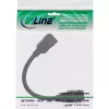 InLine καλώδιο προσαρμογέα HDMI Keystone 4K/60Hz, HDMI A θηλυκό/θηλυκό, μαύρο, 0,2m