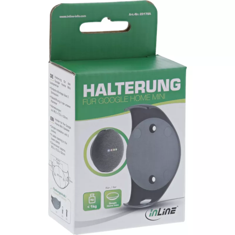 Επιτοίχια βάση InLine Google Home Mini 23178A