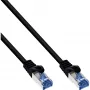 InLine Patch καλώδιο, Cat.6A, S/FTP, PUR βιομηχανικό, μαύρο, 40m