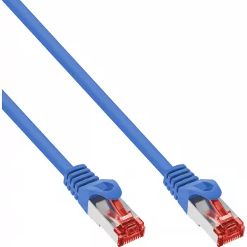 InLine Patch καλώδιο S/FTP PiMF Cat.6 250MHz χαλκός χωρίς αλογόνα μπλε 10m