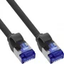 InLine λεπτό Patch καλώδιο, Cat.6A, S/FTP, TPE (LSZH) εύκαμπτο, PoE, μαύρο, 3m