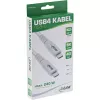 InLine Καλώδιο USB4, USB-C αρσενικό/αρσενικό, PD 240W, 8K60Hz, TPE, λευκό, 2m