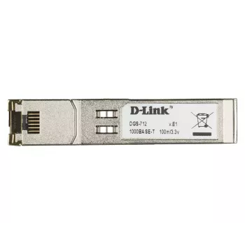 D-Link SFP 10/100/1000 BASE-T πομποδέκτης χαλκού, χαλκός, 1000 Mbit/s, SFP, T, TX, 100 m, Gigabit Ethernet