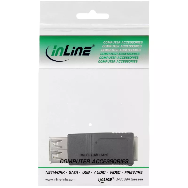 Αντάπτορας USB 2.0 InLine 33300 Type A θηλυκό / Type A θηλυκό