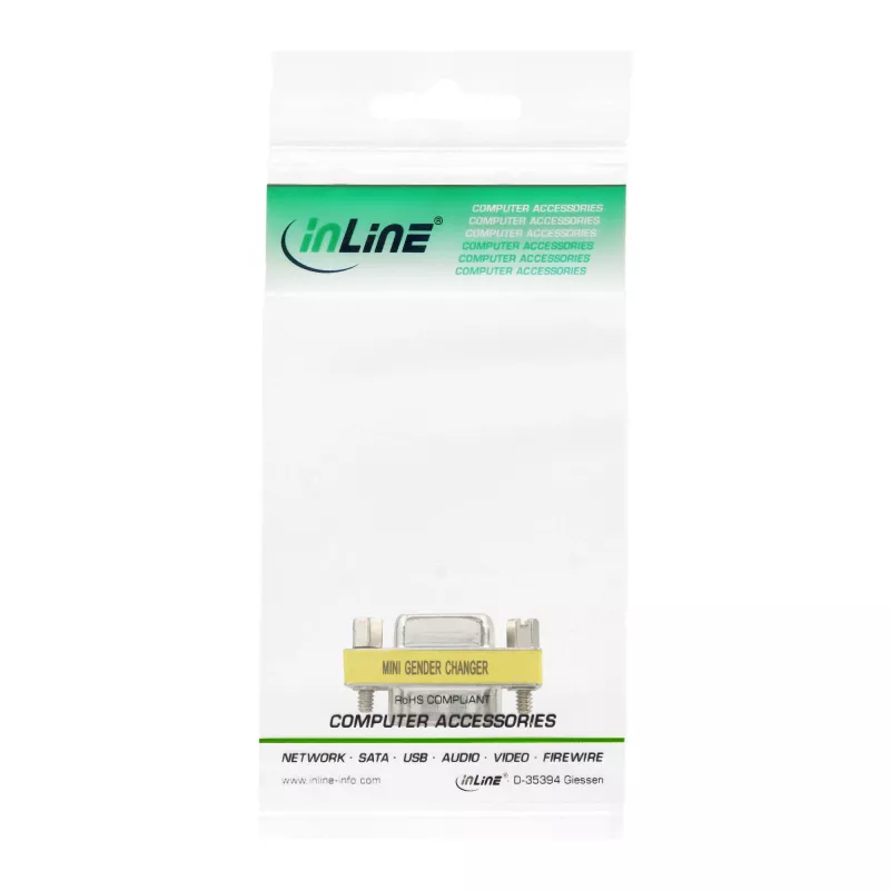 InLine Mini Αντάπτορας 15 Pin HD VGA / S-VGA αρσενικό / θηλυκό