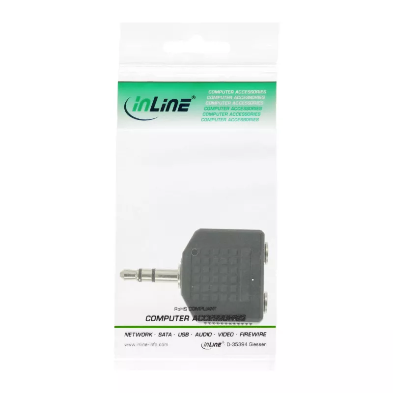 InLine Αντάπτορας ήχου 3,5 mm αρσενικό / 2x 3,5 mm στερεοφωνικό θηλυκό