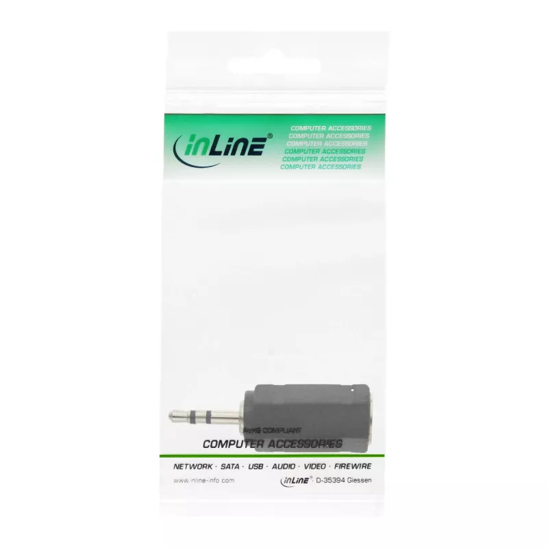InLine Αντάπτορας ήχου 2.5mm αρσενικό / 3.5mm θηλυκό στερεοφωνικό 99308