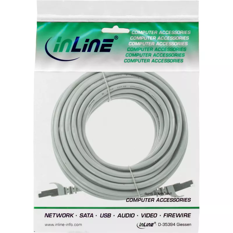 InLine Καλώδιο δικτύου F/UTP Cat.5e γκρι 7,5m