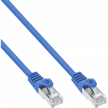 InLine Καλώδιο δικτύου SF/UTP Cat.5e μπλε 15m