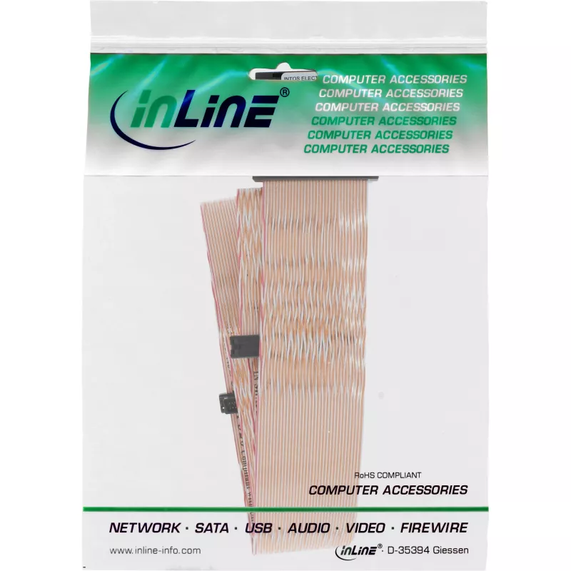 Καλώδιο InLine SCSI U320 flat, 68 ακίδων, για 2 συσκευές, με τερματισμό